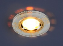 Точечный светильник со стеклом 8561/6 GD FL/GD (белый / золото)