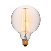 Ретро лампа SunLumen G125 F2 L 60W E27 прозрачная