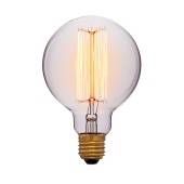 Ретро лампа SunLumen G95 F2 60W E27 прозрачная