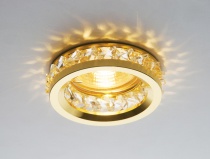 Точечный светильник Ambrella K105 CL/G золото/прозрачный