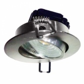 Встраиваемый светодиодный светильник  FL-LED Consta B 7W Aluminium 6400K  хром круглый поворотный