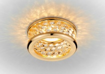 Точечный светильник Ambrella K105/3 CL/G золото/прозрачный