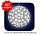 Шар светодиодный Uniel ULD-H2121-200/DTA WHITE IP20 SAKURA BALL