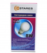 Светодиодная лампа  8W/E27 Estares Classic GL-8 Cool White