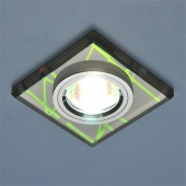 Точечный светильник со стеклом 8370 MULTI (зеркальный/ корич)