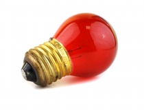 Лампа накаливания Foton Lighting DECOR P45 CL 10W E27 красная