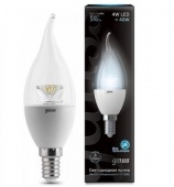 Светодиодная лампа Gauss LED Candle Tailed Crystal Clear E14 4W 4100K