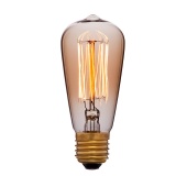 Ретро лампа SunLumen ST48 F2 40W E27 золотая