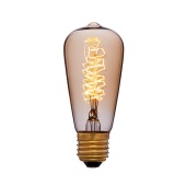 Ретро лампа SunLumen ST48 F5 40W E27 золотая