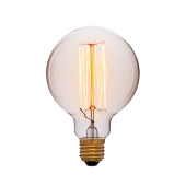 Ретро лампа SunLumen G95 F2 40W E27 золотая