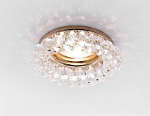 Точечный светильник Ambrella K206 CL/G золото/прозрачный