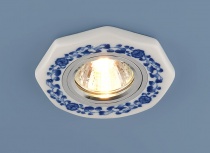 Керамический светильник 9033 WH/BL керамика бело-голубой